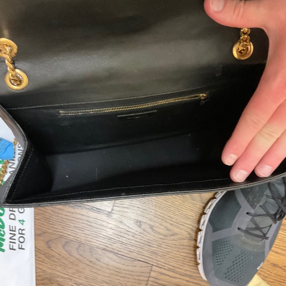 YSL Monogram Large Matelasse Envelope Bag w gold - Picture 2 of 6